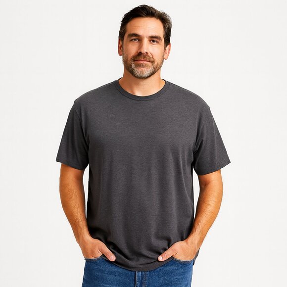 Eddie Bauer Tee Shirt Short Sleeve Crew Neck Charcoal Gray XL - Picture 1 of 9